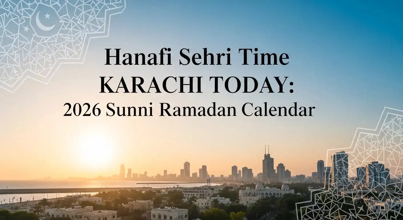 Hanafi Sehri Time Karachi Today